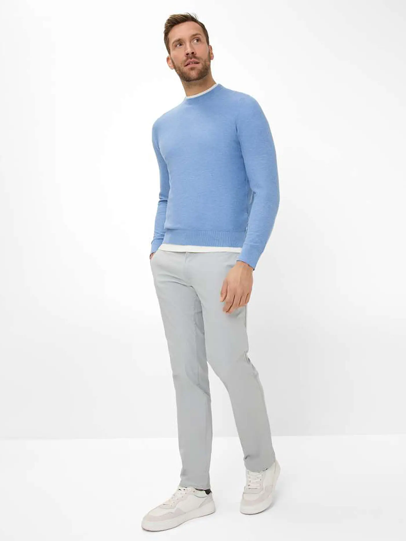 BRAX | Chino Modern Fit FABIO_IN | hellgrau